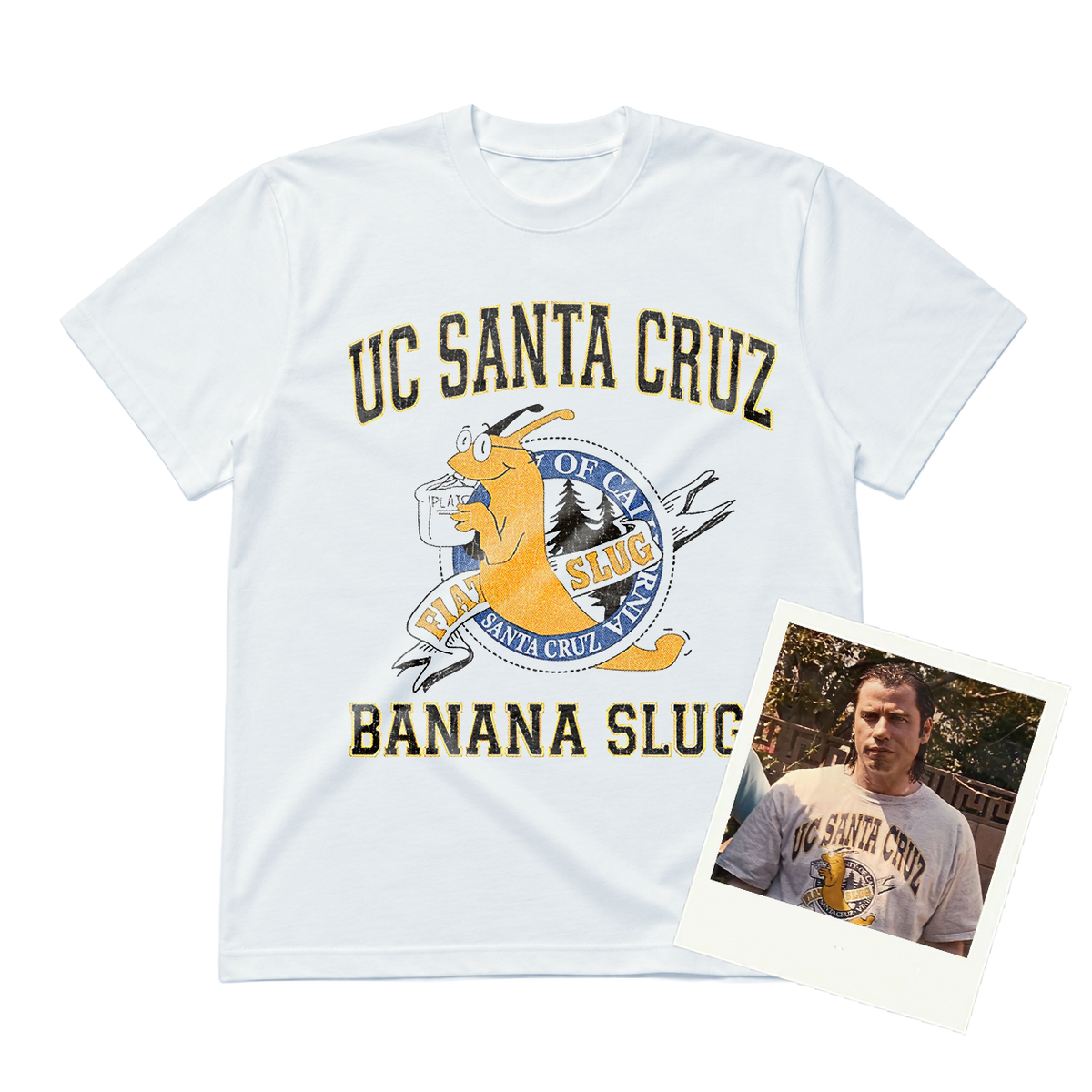 BANANA SLUGS WHITE CLASSIC TEE