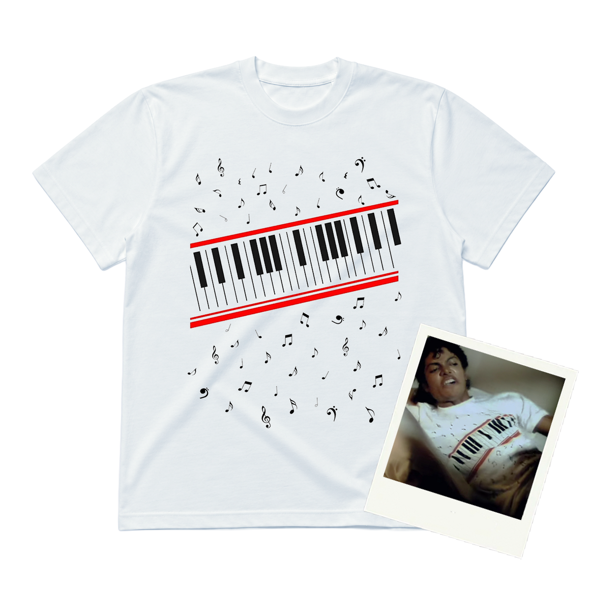 MJ PIANO WHITE CLASSIC TEE