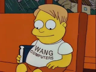 WANG COMPUTERS WHITE CLASSIC TEE