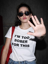 TOO SOBER FOR THIS WHITE CLASSIC TEE